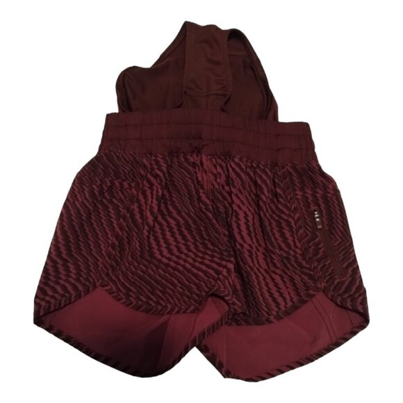 Lululemon Tracker Short III 4-way Stretch Bordeaux Drama Sz 4 Mid-Rise Running‎ - Picture 6 of 8